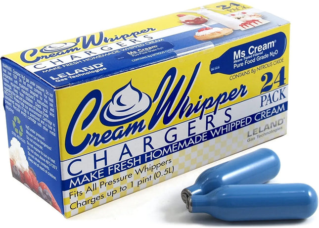 Ms Cream 8g Food Grade Nitrous Oxide Charger 99.5% Pure Triple Filtered