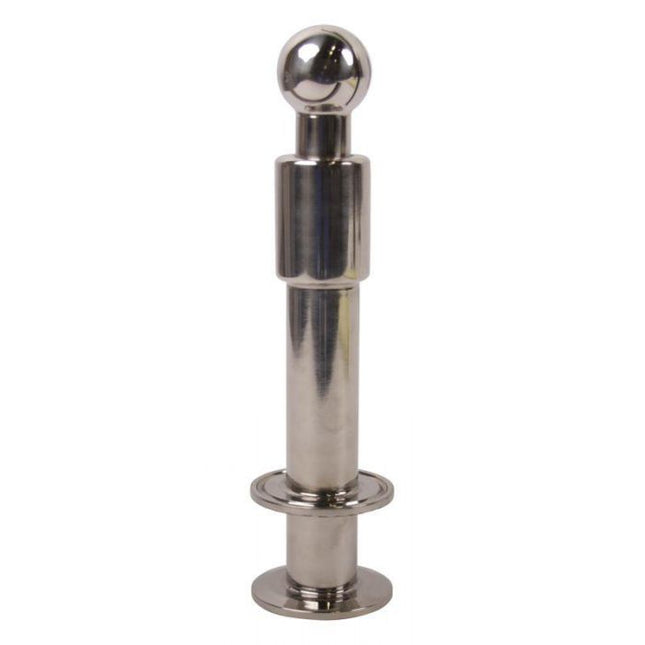 Rotating CIP Spray Ball | Tri Clamp 1.5 in. x 7.5 in. TTW w/ 1.25 in. Ball - SS304