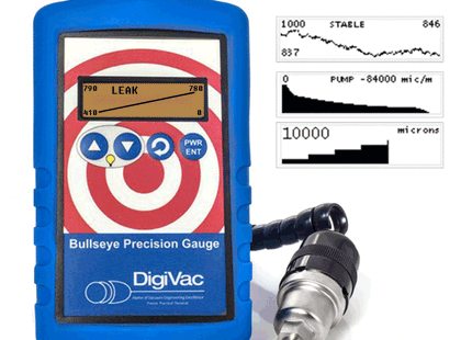 Bullseye Precision Gauge with Bluetooth | Wireless Vacuum Gauge NPT, KF25