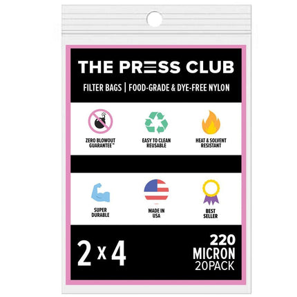 The Press Club 2" x 4" ROSIN BAGS Shop All Categories BVV 220 20 Pack 