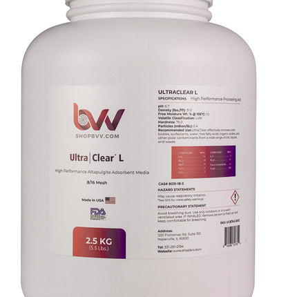 Ultra Clear L - Granular High Performance Bentonite for Bleaching & Decolorizing Edible Oils Shop All Categories BVV 2.5 Kg 