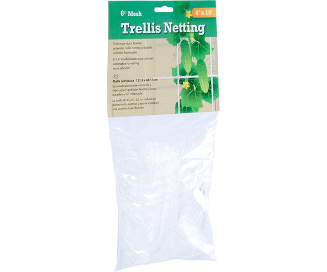 Trellis Netting 6" Mesh, non-woven, 4' x 16' Hydroponic Center Hydrofarm 
