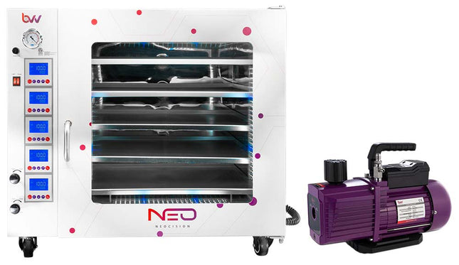 7.5CF BVV™ Neocision Lab Certified Vacuum Oven and and V9D 9CFM Two Stage Vacuum Pump kit New Products BVV 