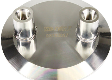 4" Tri-Clamp x (2) 1/4" FNPT