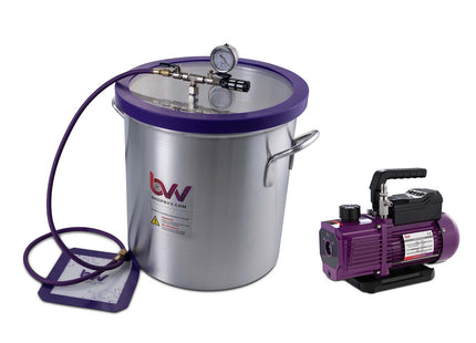 Best Value Vacs 10 Gallon Aluminum Vacuum Chamber and V9D 9CFM Two Stage Vacuum Pump Kit