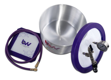 Best Value Vacs 2 Gallon Aluminum Vacuum Chamber W/GLASS LID