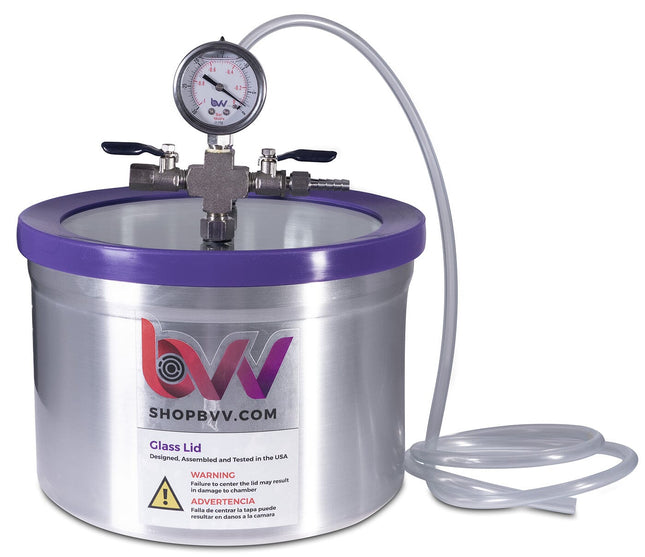 2 Gallon Resin Trap Vacuum Chamber w/ Glass Lid Shop All Categories BVV 