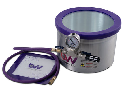 Best Value Vacs 2 Gallon Aluminum Side Mount Vacuum Chamber
