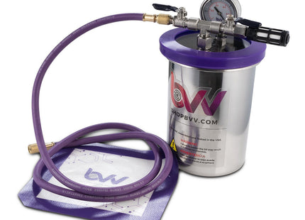 Best Value Vacs 2 Quart Tall Stainless Steel Vacuum Chamber