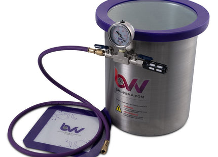 Best Value Vacs 3 Gallon Stainless Steel Side Mount Vacuum Chamber