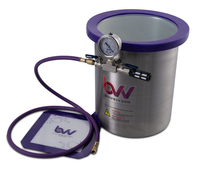 Best Value Vacs 3 Gallon Stainless Steel Side Mount Vacuum Chamber New Products BVV 