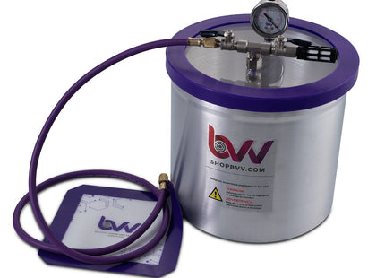 Best Value Vacs 3 Gallon Aluminum Vacuum Chamber W/GLASS LID