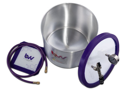 Best Value Vacs 5 Gallon Aluminum Vacuum Chamber and Vacuum Pump Kit