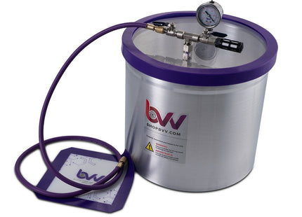 Best Value Vacs 5 Gallon Aluminum Vacuum Chamber and Vacuum Pump Kit