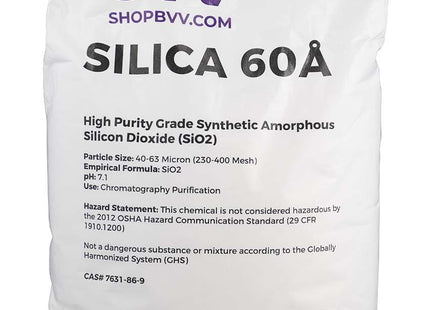 BVV™ 60A Silica Gel 40-63 Micron High Purity Extraction CRC Grade SiO2