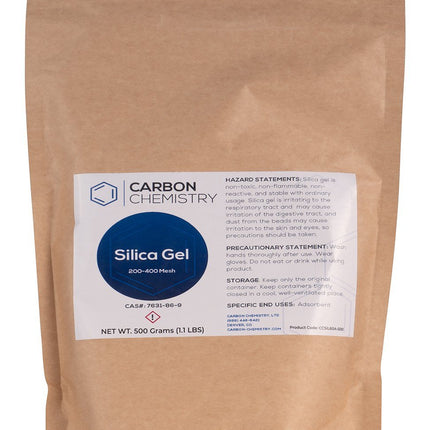 Carbon Chemistry Silica Gel 60A, 200-400 MESH Shop All Categories Carbon Chemistry LTD 500 Grams 