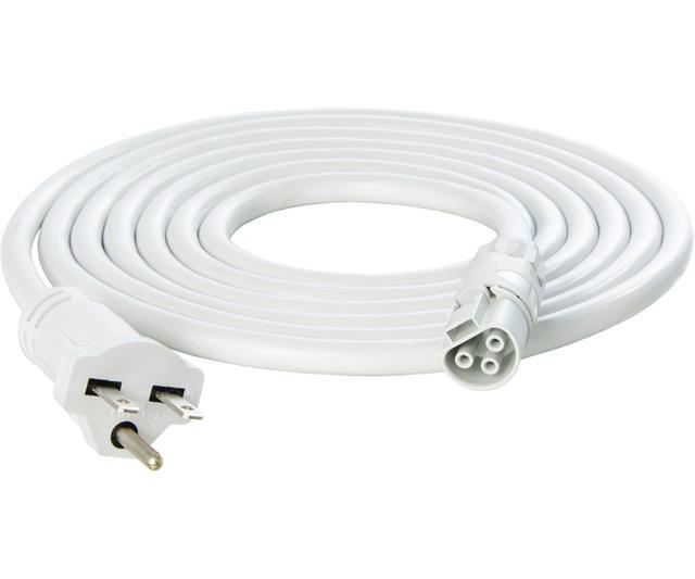 PHOTOBIO X White Cable Harness Hydroponic Center PHOTOBIO 16AWG 208-240V Plug 6-15P 10' 
