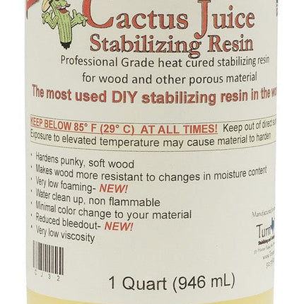 Cactus Juice Stabilizing Resin for Woodworking Shop Brands Cactus Juice 1 Quart 