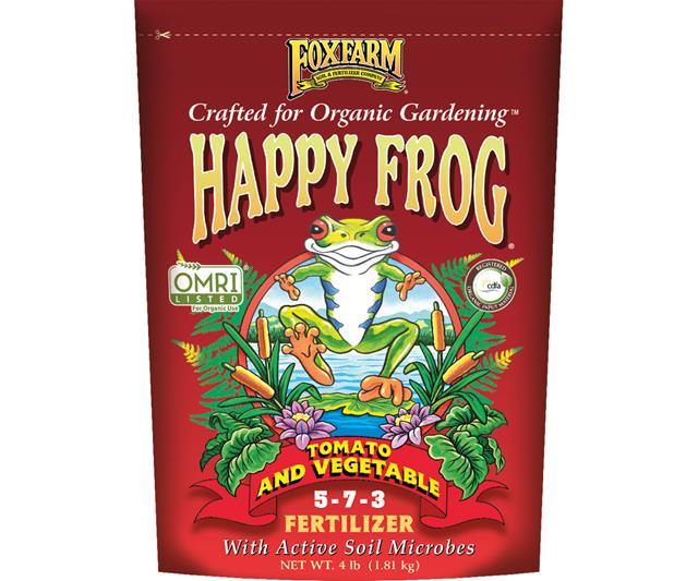 FoxFarm - Happy Frog - Tomato & Vegetable Fertilizer Hydroponic Center FoxFarm 4 LB 