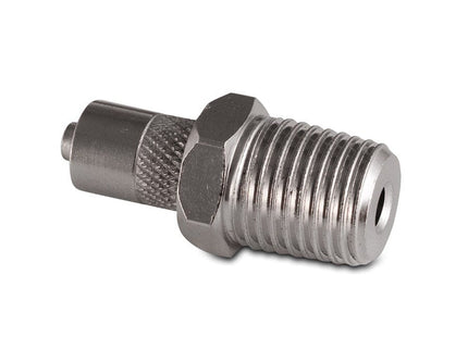Male Luer to 1/4 NPT Male Nickle Plated Brass
