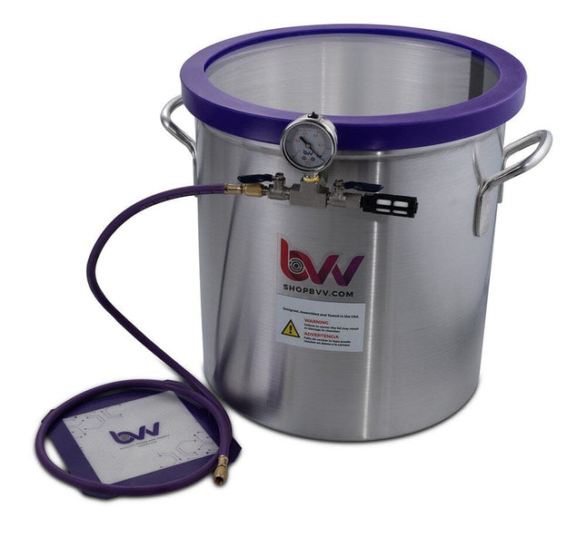 Best Value Vacs 15 Gallon Aluminum Side Mount Vacuum and Degassing Chamber New Products BVV 