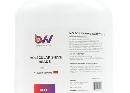 Molecular Sieve Beads Type 13X (a.k.a. 10A)