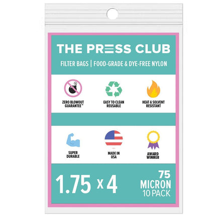 The Press Club 1.75" x 4" ROSIN BAGS Shop All Categories BVV 75 
