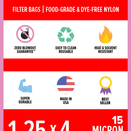 1.25" x 4" ROSIN BAGS