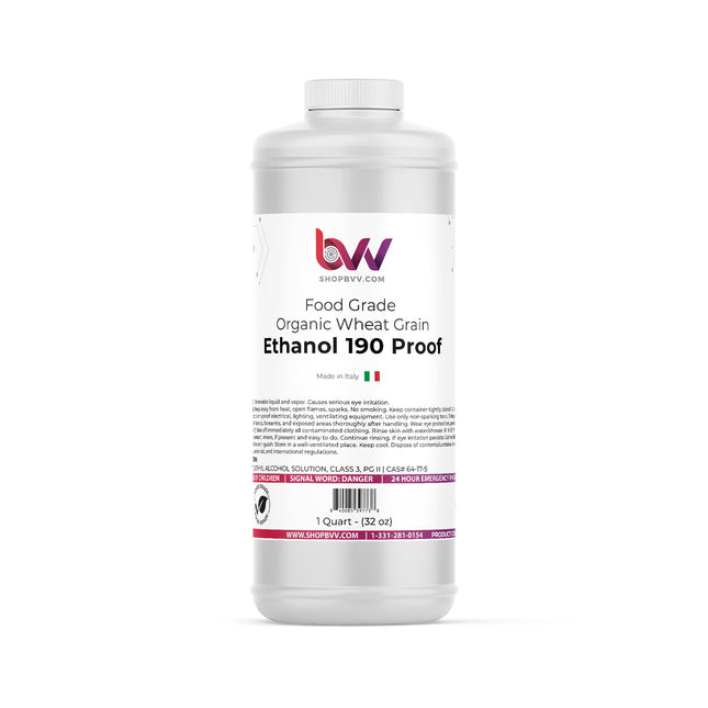 190 Proof Organic Wheat Alcohol - Food Grade - Excise Tax Included