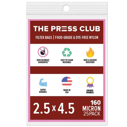 The Press Club 2.5" x 4.5" ROSIN BAGS Shop All Categories BVV 160 