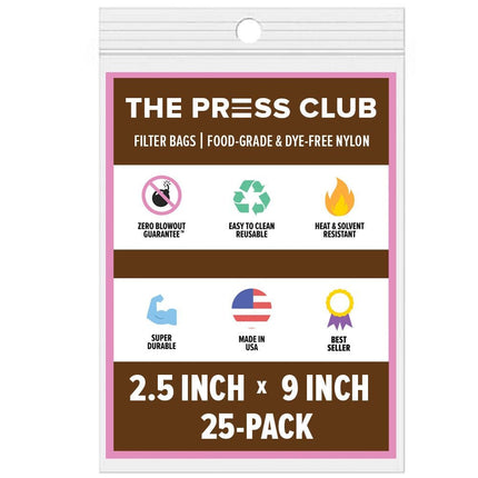 The Press Club 2.5" x 9" ROSIN BAGS Shop All Categories BVV 