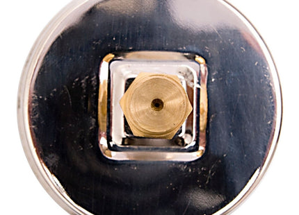 2-1/2" Oil Filled Vacuum Pressure Gauge - Stainless Steel Case, Brass, 1/4" NPT, Center Back Mount Connection -30HG/30PSI