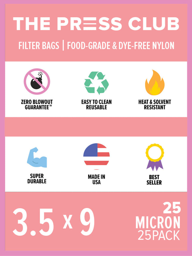 3.5" x 9" ROSIN BAGS