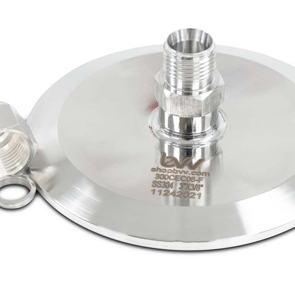 1/2" Compression End Cap 1.5" Triclamp