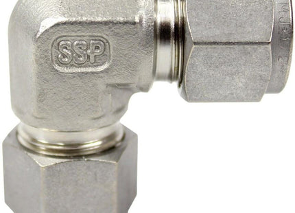 SSP - Union Elbow - 1/2" Tube x 3/8"