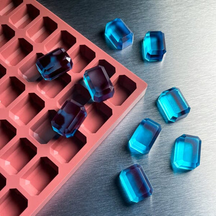 Dark City Molds Gem Gummy Mold New Products BVV 4.3ml - Rectangle Rose Pro™ Series 