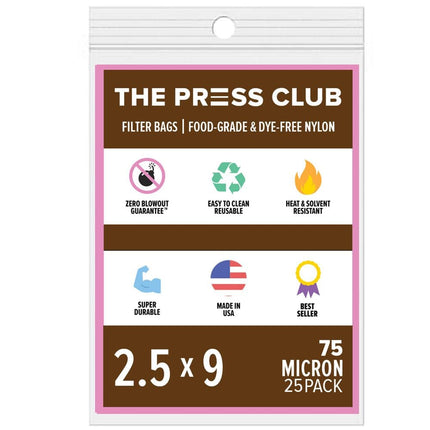 The Press Club 2.5" x 9" ROSIN BAGS Shop All Categories BVV 75 
