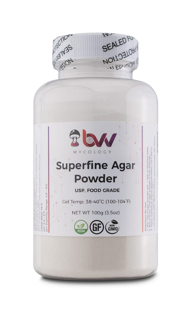 Superfine Agar Powder for Mushrooms Mycology Petri Dishes