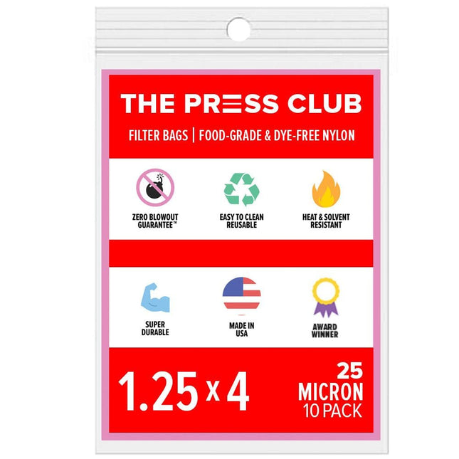 The Press Club 1.25" x 4" ROSIN BAGS Shop All Categories BVV 25 