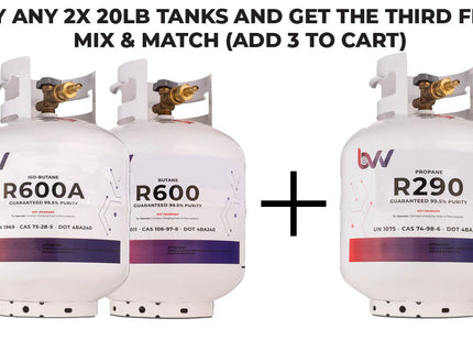 20LB High Purity USA ISO-BUTANE R600A - 99.5% Guaranteed - Buy 2 Get 1 Free (Add 3 To Cart)