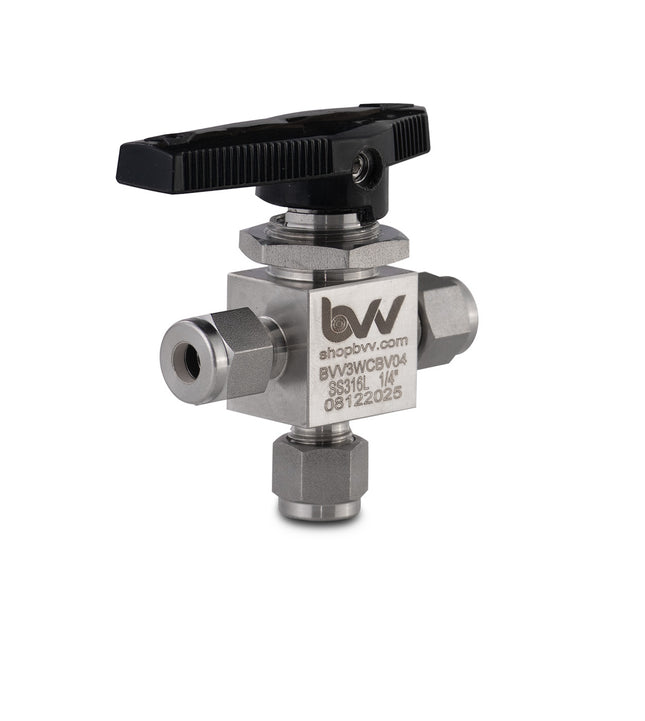 3-Way Compression Ball Valve