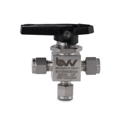 3-Way Compression Ball Valve