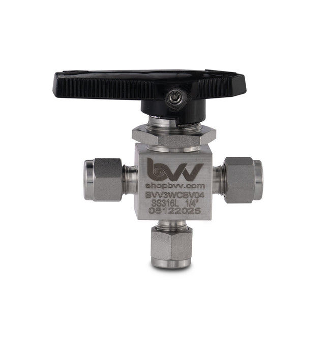 3-Way Compression Ball Valve