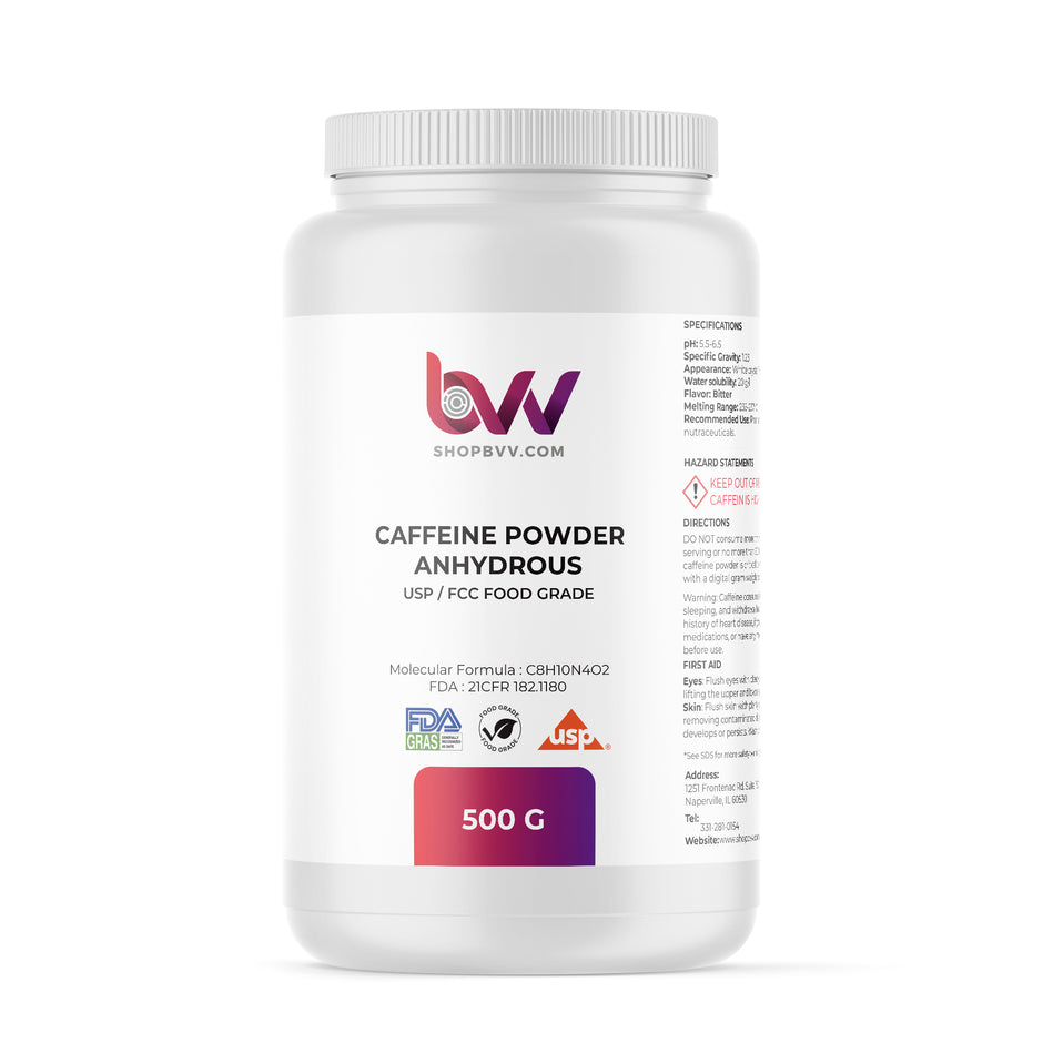 Caffeine Powder ≥99.0% USP/FCC/Food Grade – BVV