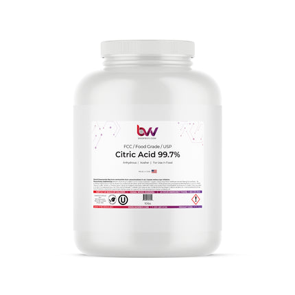 Citric Acid 97% USA - High Purity - Anhydrous FCC, USP, Kosher