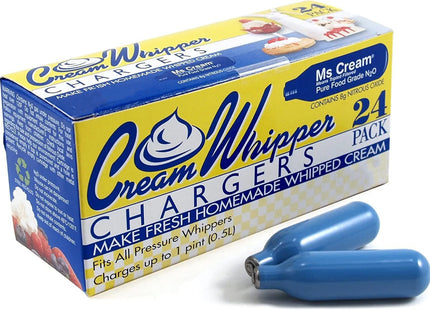 Ms Cream 8g Food Grade Nitrous Oxide Charger 99.5% Pure Triple Filtered