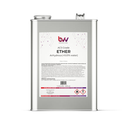 Ethyl Ether Anhydrous (<0.01% water) ACS GRADE