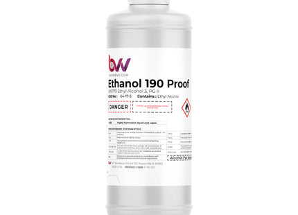 BVV™ Food & Lab Grade 190 Proof Ethanol