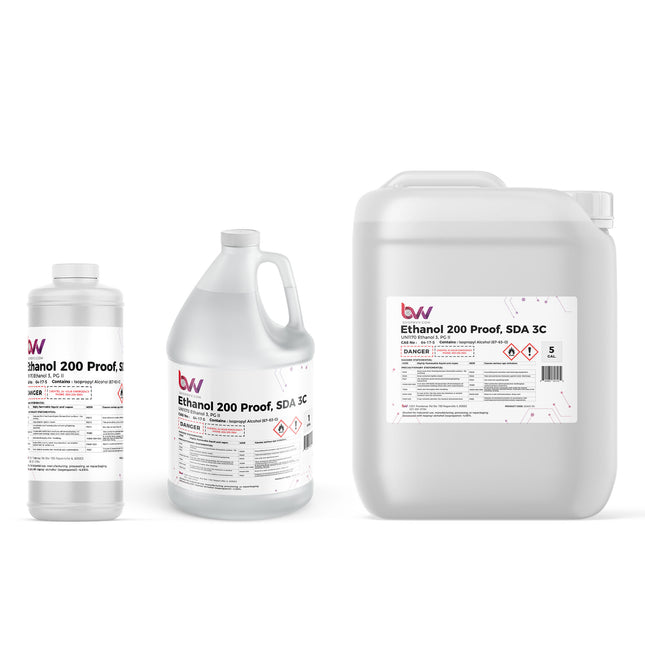 Ethanol 200 Proof, SDA 3C (100% ABV) Lab Grade