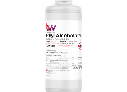 BVV™ Ethyl Alcohol 70% - USP 140 Proof